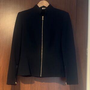 L’Agence Black Zip-Front Women's Jacket